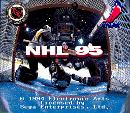 NHL 95 (USA, Europe) Title Screen